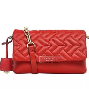 Radley London Women's Mill Bay Quilt Mini Flapover,  Crossbody. with dust bag